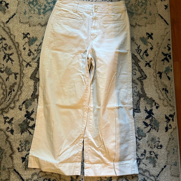 a new day Denim - A New Day Cream Flare Wide Leg Jeans